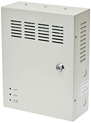 Jandei - Fuente de alimentación 220V-12Vdc 5A carga batería 9 salidas armario