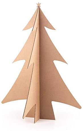 KARTOX | Árbol de cartón | Árbol de Navidad | Decoración de Navidad | 126 cm de Alto