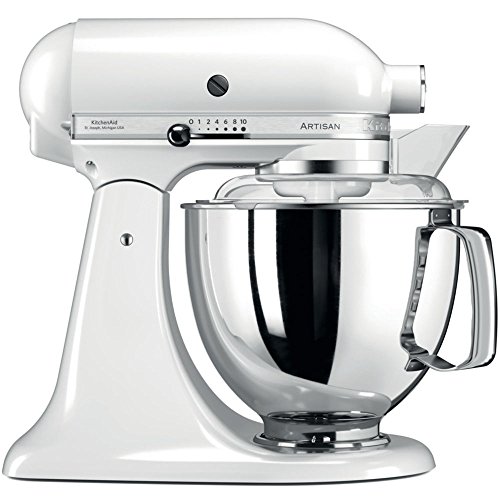 KitchenAid Artisan - Robot de cocina (Color blanco, Acero inoxidable, 50/60 Hz)