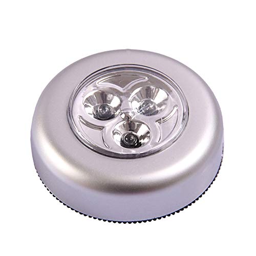 Kshzmoto Luz Nocturna LED,Lámpara con Sensor al Tacto, Mini Luces Redondas LED portátiles Luces Luminosas Que tocan Luz Nocturna de la lámpara para baúl, Armario, guardarropa, Cocina,Escalera