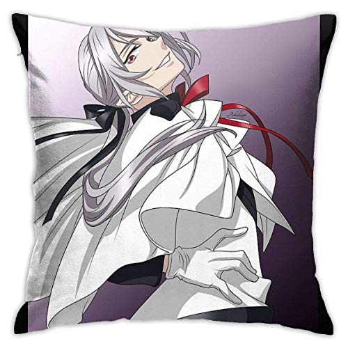 LAKILAN Ferid Bathory Owari No Seraph Fundas de Almohada Decorativas para sofá Fundas de Almohada de cojín de sofá 45 * 45CM Fundas de Almohada para Ropa de Cama