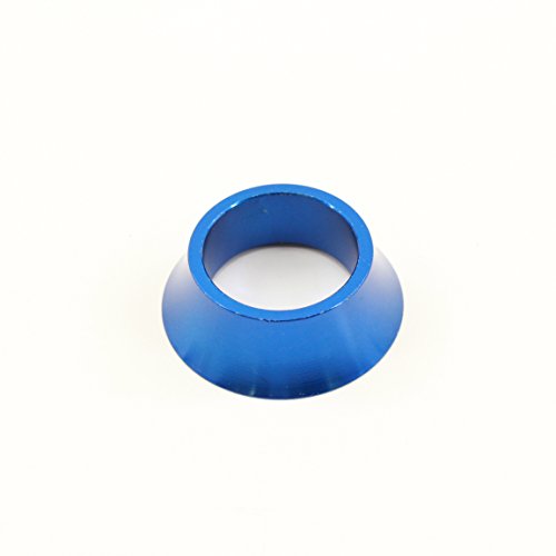 LERT Aleación de Aluminio CNC Carretera Bicicleta Auriculares Arandela cónica Bicicleta de montaña Cubierta de Auriculares Separadores de vástago (Azul)