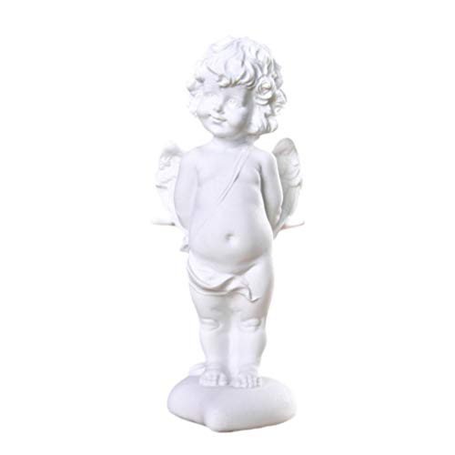 LIOOBO - Figura de ángel con piedra arenisca de imitación, decoración para el hogar, la oficina, el jardín, la boda, la valentía, el cumpleaños, estilo 1, arenisca, Diseño 2, medium