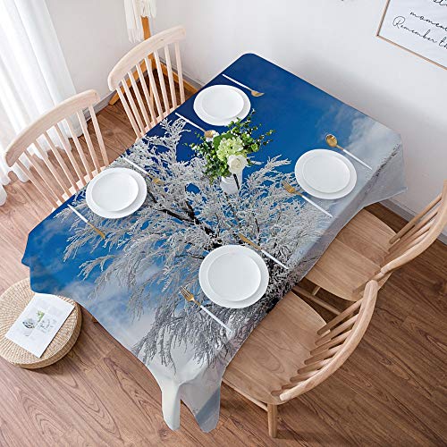 Mantel redondo de plástico para mesa, resistente al agua, de PVC, lavable,  a prueba de derrames, manteles pequeños para mesa de café, azul marino