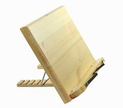 MMBOX Atril de madera para libro, para lectura, soporte para libro de recetas, libro de cocina