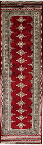 Nain Trading Pakistan Buchara 3ply 260x76 Alfombra OrientaleAlfombras Marrón Oscuro/Rosado Anudado a Mano