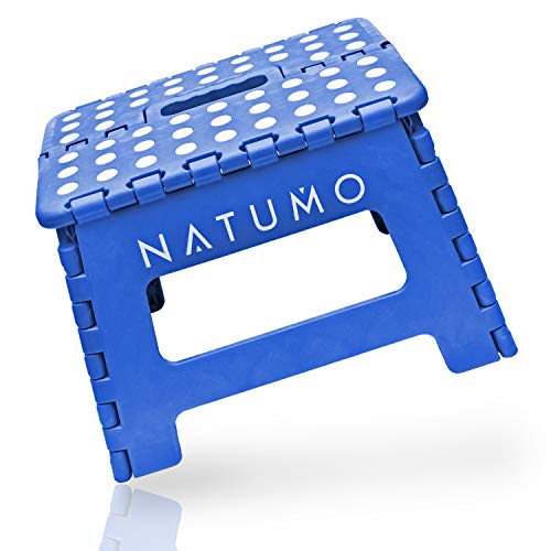 Natumo® - Taburete plegable para 150 kg, taburete de cocina, baño, silla plegable de jardín, pequeño reposapiés para niños, ayuda para ascenso, lavabo, para niños y adultos