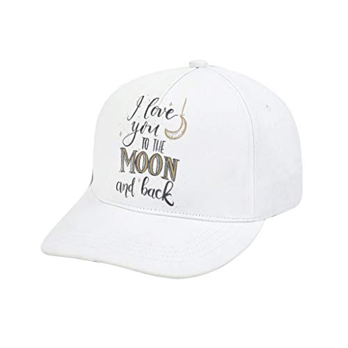 Ouniaodao Gorra de Verano con patrón de San Valentín para Deportes al Aire Libre y Deportes al Aire Libre, Verano, para Hombre y Mujer, Blanco, Adult Printing bended Rubber