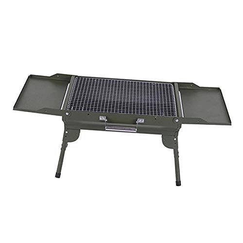 perfeclan Mesa de Parrilla Plegable de Acero Inoxidable para Camping Ligera portátil al Aire Libre Parrilla Mesa de pie para Exterior Picnic Barbacoa Playa