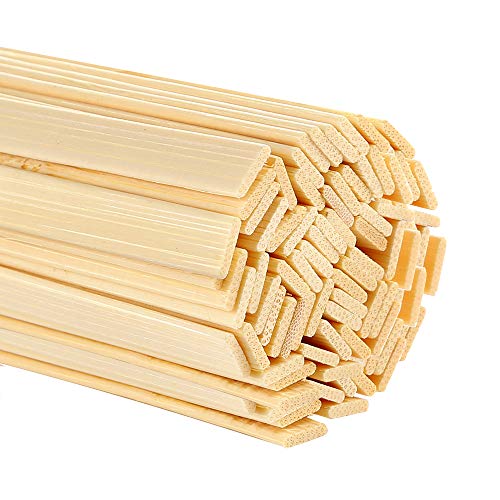 Pllieay - Varillas de bambú natural (100 unidades)