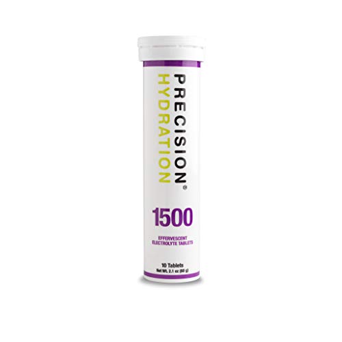 Precision Hydration Lite Electrolyte Drink - Multi Strength Effervescent Electrolyte Tablets (1 Tube, 1500mg/L - Purple Tube)