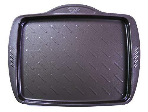 Pyrex Bandeja Horno 35X27Cm Asimetria, Acero, Negro, 2.14 cm