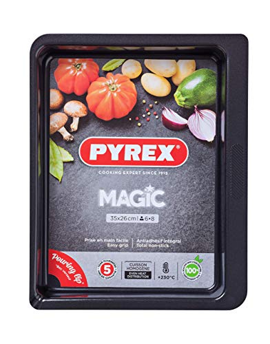 Pyrex Magic Bandeja de Horno, Negro