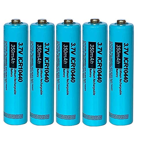 Recargable AAA 350 mAh ICR 10440 3,7 V Li-ion batería 5 Piezas