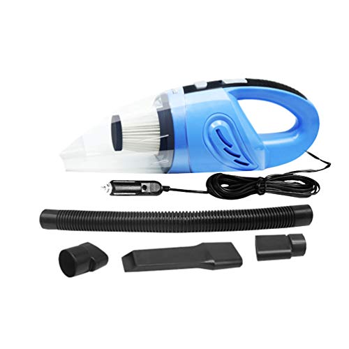 Rengzun Aspirador de Coche Sin Cable/con Cable Aspiradora de Mano Alta Potencia 12V 120w Aspiradora Uso Seco y Húmedo para Coche, Oficina, Familia