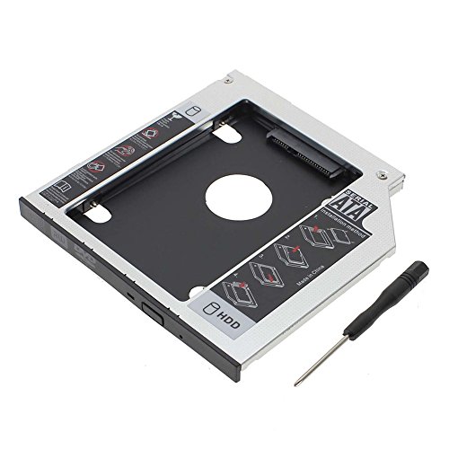 RGBS 9,5 mm SATA a SATA 2 nd HDD disco duro HD Caddy caso para Asus Acer HP Dell BenQ Sony portátil universal CD/DVD-ROM óptico Bay