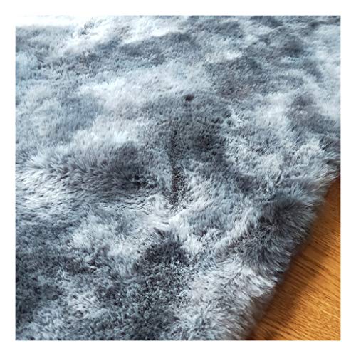 RKRLJX Alfombra Shaggy De Pelo Alto Y Largo Gran Espesor del Hilo En Gris Brillante Liso 2x3m Pelo Largo Alfombra (Color : Gray, Size : 1x1.5m)