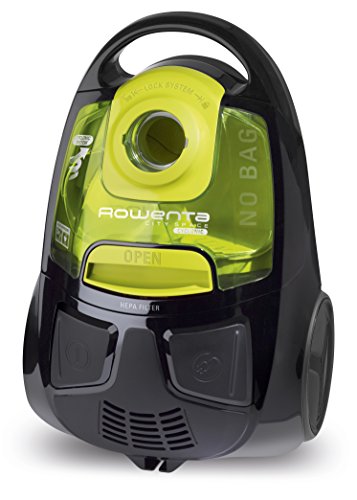 Rowenta RO2522WA Aspiradora, 2000 W, 1.2 L, 77 dB, color negro y amarillo