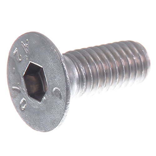 SECCARO Tornillo avellanado M6 x 16 mm, acero inoxidable V2A VA A2, DIN 7991 / ISO 10642, hexágono interior, 20 piezas