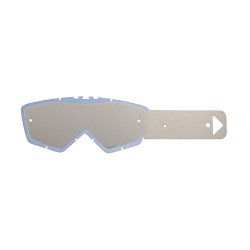 SeeCle 414E09 lentes combo con lentes de color ahumado con 10 tear off compatible para màscara Ariete Andrenaline RC07 / Ride And Roll