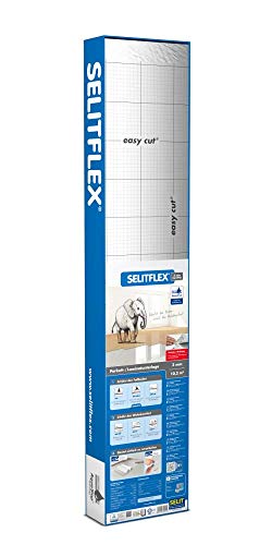 SELITFLEX 3 mm AquaStop - Base para suelos de parquet / laminados (10,2 m² + tape)