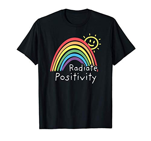 T&D irradia positividad lindo arco iris Camiseta