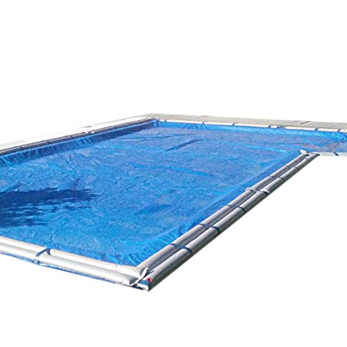 Telepiscinas CoberSIN. Cobertor, Lona, Cubierta, toldo de Invierno para Piscina. Sin Anclajes y de bajo Peso (5,3x7,3 m para Piscinas de 4,0x6,0 m.)