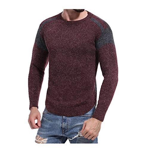 U/A Hombres Suéteres Otoño Invierno Moda Casual Mens Jerséis Hombre Punto Color de la imagen: 3 M