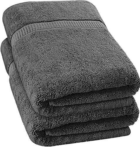 Utopia Towels - 2 Toallas de baño Grandes (90 x 180 cm, Gris)