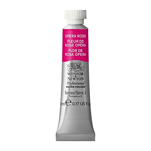 Winsor & Newton Professional Pintura a Base de Agua, Rosa (Opera Rose 448), 5 ml Tubo