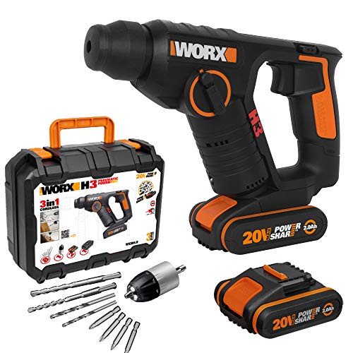 WORX WX394.6 H3 Marti/Taladro/Atorn 20V 2Ah 2Bat