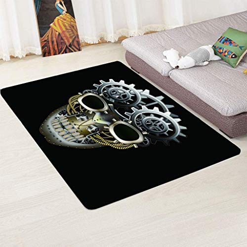 zpbzambm Alfombras Modernas,Moquetas De Dormitorio De Sala De Estar De Tacto Suave De Pelo Corto,Impresión 3D Proceso Mecanico, Fácil De Limpiar Y No Suelta Pelo,Talla :180X260Cm