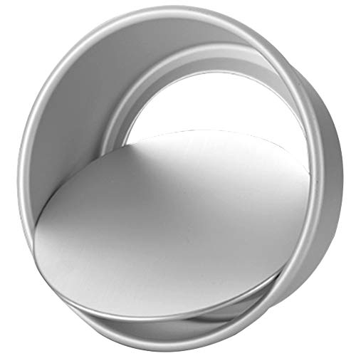 ZSWQ Molde para Pastel Redondo de Aluminio Anodizado Profundidad de 6 x 4-Pulgadas