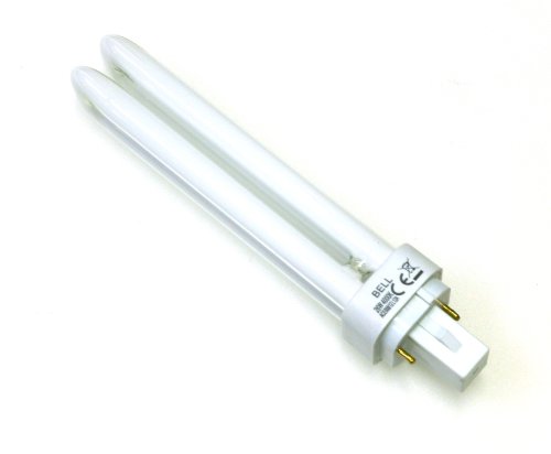 2 bombillas CFL de ahorro de energía de 26 W, 26 W, blanco frío, 840 G24d-3, doble giro BELL 1800 lumen