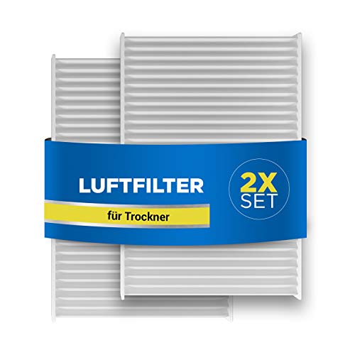 2 filtros de aire para secadora de repuesto para Bosch 00481723 481723 Siemens Neckermann Lloyds Filtro de aire 140 x 95 x 17 mm