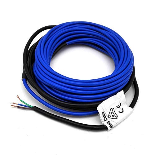 20W / m de alta calidad FEP Fluoropolímero Aleación aislada Cable calefactor Azulejo cálido Piso laminado Cable de calefacción por suelo radiante, 42m 850W