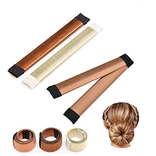 3pcs mujeres pelo moño francés Twist pelo Bun Maker Clip de Peinado de Espuma Herramienta de DIY