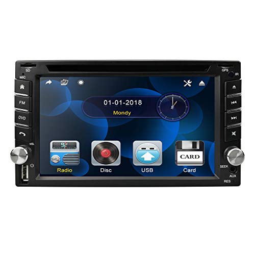 6.2" in Dash Car Stereo Double Din Radio New Framework DVD Player GPS Sat Nav Touchscreen Support Navigation Bluetooth/RDS/Subwoofer/External DVB-T Box/ Parking system Steering Wheel Control