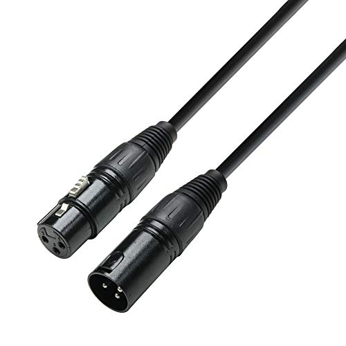 Adam Hall 3 Star Serie - Cable DMX (conector macho XLR a conector hembra XLR, 15 m)