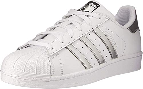 adidas Superstar, Zapatillas de deporte Unisex Adulto, Blanco (Footwear White/Silver Metallic/Core Black), 38 2/3 EU