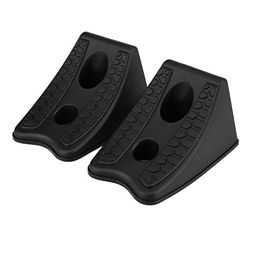 Akozon Calzo de goma para ruedas para remolques de automóviles camiones u otros neumáticos de ruedas de vehículos universal 2PCS