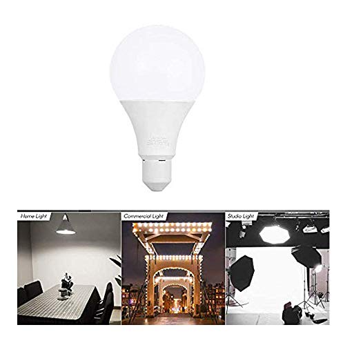Andoer Bombilla LED de bajo consumo E27 de 30 W de 5500 K, luz blanca suave para el estudio de fotos y vídeo, iluminación comercial para el hogar