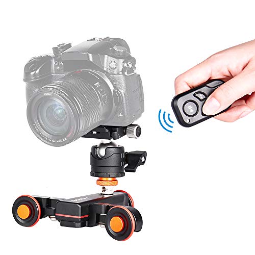 Andoer L4 Pro Cámara Motorizada Dolly Video con Indicación de Escala Control Eléctrico de Pista Control Remoto Inalámbrico Control Deslizante de 3 Velocidades Inteligente