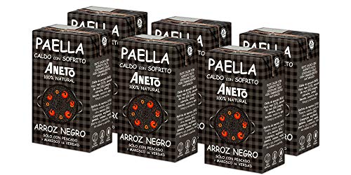 Aneto 100% Natural - Caldo para Arroz Negro - caja de 6 unidades