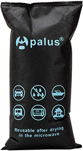 Apalus ® Bolsa Antihumedad Reutilizable para el Coche, Sin Tóxicos. Absorbe Humedad con Gel De Sílice, Evita Empañado y Condensación, Deshumidificador para Automóvil, Barco, Electrónica (Bolsa 1KG)