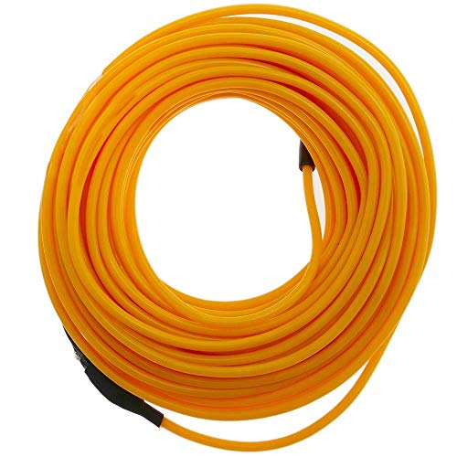 BeMatik - Cable electroluminiscente Dorado de 2.3mm en Bobina 5m con Pilas