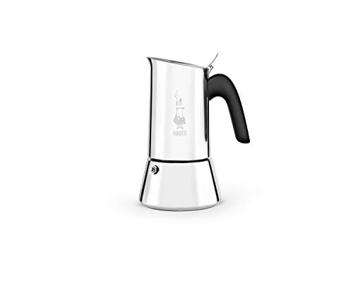 Bialetti Cafetera Italiana Espresso por Inducción, Acero, 6 Tazas, Plata