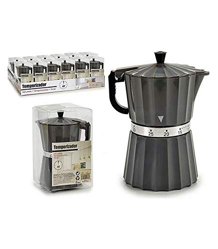 BigBuy Home Temporizador De Cocina Cafetera Italiana