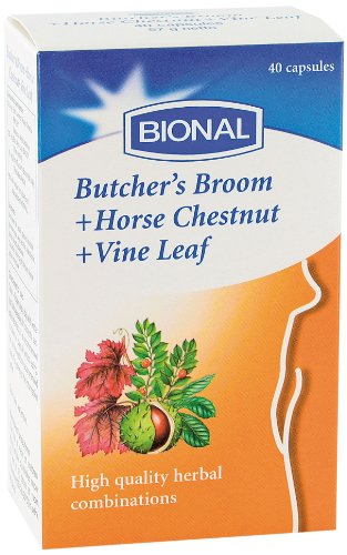 Bional Butchers Broom, Horse Chestnut and Vine 40 Capsules