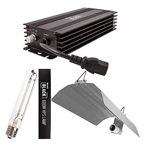 Bombilla de 600 W Lumii negra regulable digital Balast Grow Kit de iluminación HPS Dual Spectrum